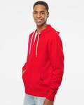 Independent Trading Co. AFX90UNZ Unisex Lightweight Full-Zip Hooded Sweatshirt Side Thumbnail