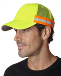 adams tr102 trucker reflector high-visibility constructed cap Side Thumbnail