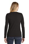 district dt6201 women's very important tee ® long sleeve v-neck Back Thumbnail