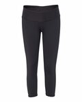 badger sport 4617 ladies athletic crop tights Front Thumbnail