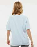 MV Sport W23711 Women's French Terry Short Sleeve Crewneck Pullover Back Thumbnail