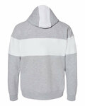 J America 8644 Men's Varsity Pullover Hooded Sweatshirt Back Thumbnail