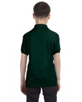 Hanes 054Y Youth 50/50 EcoSmart® Jersey Knit Polo Back Thumbnail