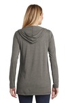 district dt156 women's perfect tri ® hooded cardigan Back Thumbnail