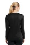 sport-tek lst353ls ladies long sleeve posicharge ® competitor™ v-neck tee Back Thumbnail