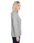 ultraclub uc792w ladies' coastal pique fleece quarter-zip Side Thumbnail