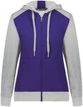 Augusta Sportswear AS6901 Ladies Three-Season Fleece Full Zip Hoodie Front Thumbnail