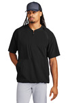 sport-tek jst489 repeat 1/2-zip short sleeve jacket Front Thumbnail