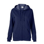 soffe 7336v women's core fleece full zip hoodie Front Thumbnail