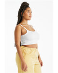 bella + canvas 1012be ladies' micro ribbed scoop tank Side Thumbnail