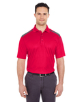 ultraclub 8215 adult cool & dry two-tone mesh piqué polo Front Thumbnail