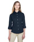 Devon & Jones DP625W Ladies' Perfect Fit™ 3/4-Sleeve Stretch Poplin Blouse Side Thumbnail
