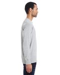 hanes 42l0 men's 4.5 oz., 60/40 ringspun cotton/polyester x-temp® long-sleeve t-shirt Side Thumbnail