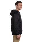 dickies 33237 men's fleece-lined hooded nylon jacket Side Thumbnail