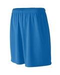 augusta sportswear 806 youth wicking mesh athletic shorts Front Thumbnail