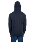 j america ja8706 ripple fleece pulllover hood Back Thumbnail