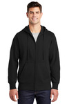 sport-tek st258 full-zip hooded sweatshirt Front Thumbnail