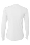 a4 nw3002 ladies' long sleeve cooling performance crew shirt Back Thumbnail