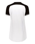 russell athletic r01x3x ladies classic v-neck jersey Back Thumbnail