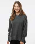 MV Sport W23720 Women's French Terry Hooded Sweatshirt Front Thumbnail