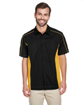 north end 87042 men's fuse colorblock twill shirt Back Thumbnail