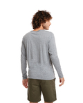 next level 6071 men's triblend long-sleeve crew Back Thumbnail