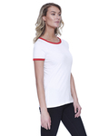 startee st1431 ladies' cvc ringer t-shirt Side Thumbnail