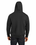 harriton m711 men's climabloc™ lined heavyweight hooded sweatshirt Back Thumbnail