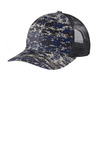Port Authority C404 Digi Camo Snapback Trucker Cap Front Thumbnail