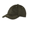 Port Authority C924 Pigment Print Distressed Cap Front Thumbnail