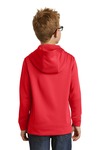 port & company pc590yh youth performance fleece pullover hooded sweatshirt Back Thumbnail