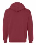 Anvil 71600 Full-Zip Hooded Sweatshirt Back Thumbnail