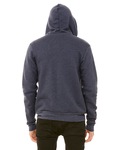 Bella + Canvas 3739 Unisex Sponge Fleece Full-Zip Hooded Sweatshirt Back Thumbnail