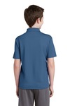 sport-tek yst640 youth posicharge ® racermesh ® polo Back Thumbnail