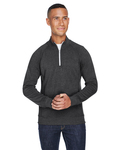 j america ja8869 adult triblend fleece quarter-zip Front Thumbnail