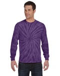 Tie-Dye CD2000 Adult 5.4 oz. 100% Cotton Long-Sleeve T-Shirt Front Thumbnail