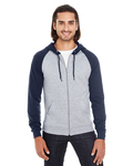 american apparel 5497w unisex california fleece zip hoodie Front Thumbnail