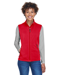 CORE365 CE701W Ladies' Cruise Two-Layer Fleece Bonded Soft Shell Vest Back Thumbnail