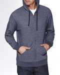 Next Level 9600 Adult Denim Fleece Full-Zip Hoody Front Thumbnail