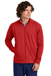 Sport-Tek ST857 Sport-Wick ® Stretch Full-Zip Cadet Jacket Front Thumbnail