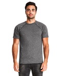 next level 2050 men's mock twist raglan t-shirt Front Thumbnail