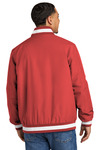 Sport-Tek JST58 Insulated Varsity Jacket Back Thumbnail