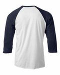 Tultex 0245TC Unisex Raglan Tee Back Thumbnail