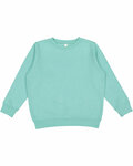 lat l2225 youth elevated fleece crew Front Thumbnail