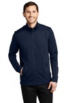 Port Authority F239 Grid Fleece Jacket Front Thumbnail