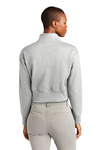 district dt6111 women's v.i.t. ™ fleece 1/2-zip Back Thumbnail