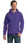 port & company pc90h essential fleece pullover hooded sweatshirt Front Thumbnail