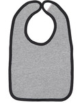 Rabbit Skins RS1004 Infant Contrast Trim Bib Front Thumbnail