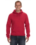J America JA8824 Adult Premium Fleece Pullover Hooded Sweatshirt Back Thumbnail