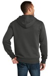 district dt1103 perfect weight ® fleece full-zip hoodie Back Thumbnail